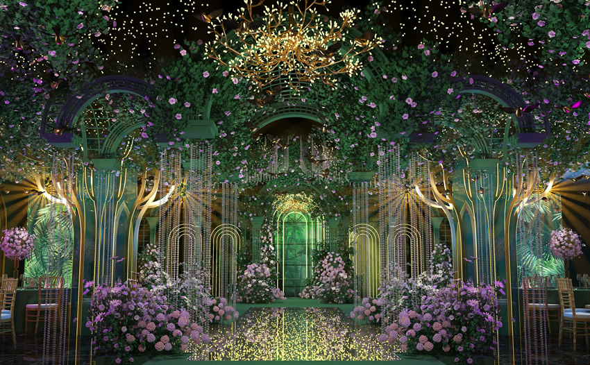 玛多奇妙森林婚礼堂效果展示
