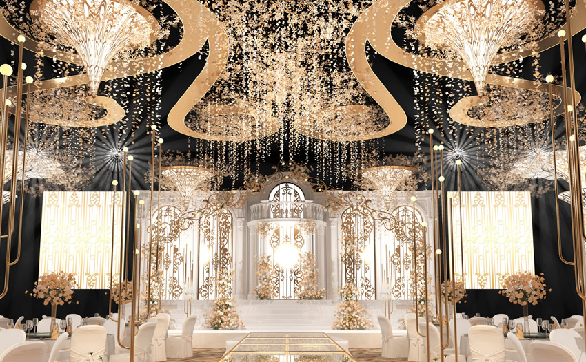 玛多花木兰喜事汇金色大厅效果展示